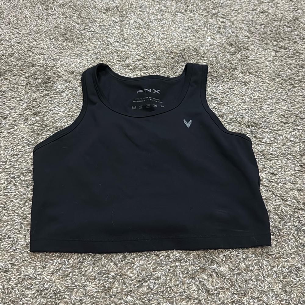 FNX Black Sports Bra Tank
